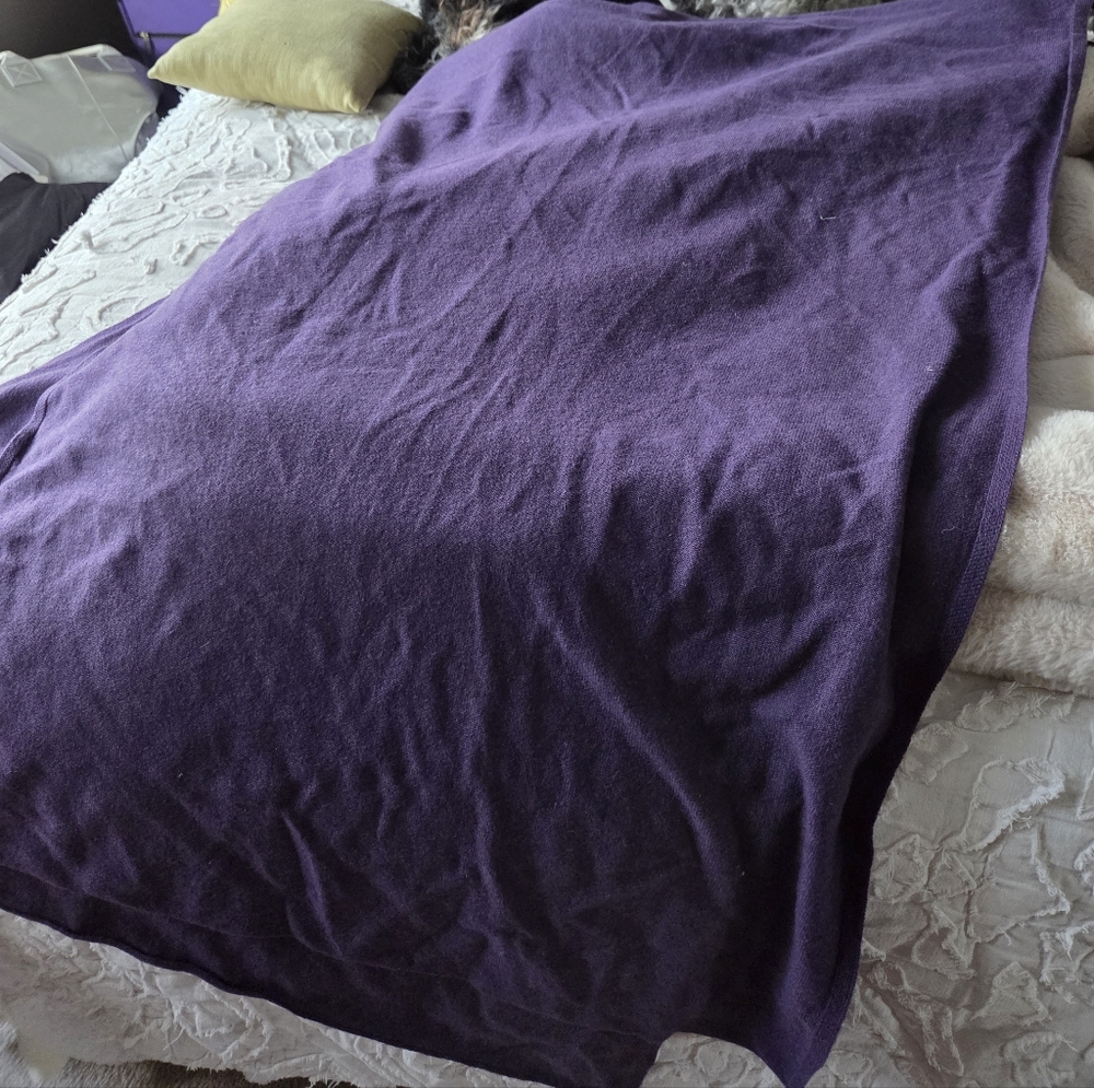Garnet Hill Cashmere Wrap Or Throw